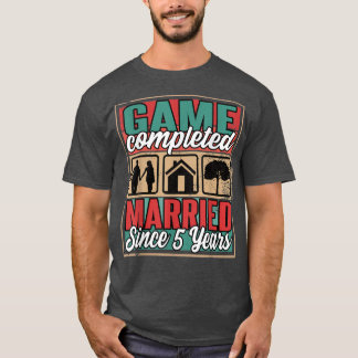 Gehuwd sinds 5 jaar 15e huwelijk t-shirt
