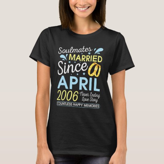 Gehuwd sinds april 2006, einde 16 jaar t-shirt (Voorkant)