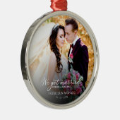 Gehuwd tijdens een pandemische foto legant metalen ornament (Rechts)