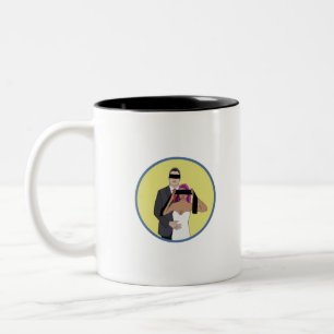 Gehuwd Verloving Love Funny Cartoon Wedding Tweekleurige Koffiemok