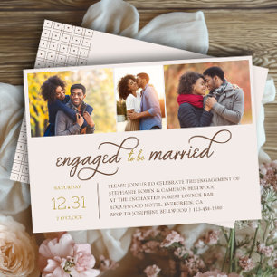 Gehuwd verlovingsfeest 3 Foto Kaart