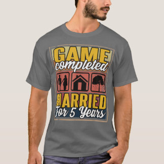 Gehuwd voor 5 jaar 15e bruiloft t-shirt