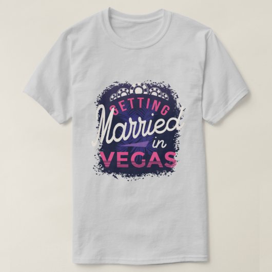 Gehuwd worden in Vegas T-Shirt (Design voorkant)