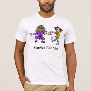 Gehuwd Zombie Couple T-Shirt