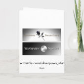 Gehuwde 1st Kerstkaart - Hulst Feestdagen Kaart (Achterkant)