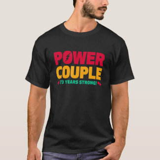 Gehuwde 73 jaar voeding Couple 73th Jubileum Hus T-shirt