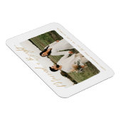 Gehuwde en Bright Gold Script-foto Magneet (Rechterzijde)