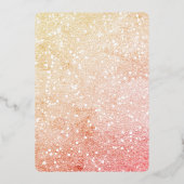 Gehuwde en Bright moderne scriptweduwfoto Folie Feestdagenkaart (Achterkant)