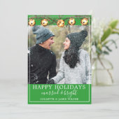 Gehuwde en heldere Passen getrouwd met kerstmis (Staand voorkant)