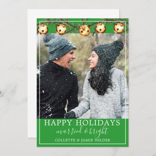 Gehuwde en heldere Passen getrouwd met kerstmis (Voorkant / Achterkant)