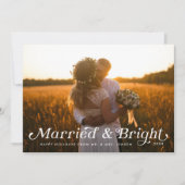 Gehuwde en Helderholiday Wedding Kaart (Voorkant)