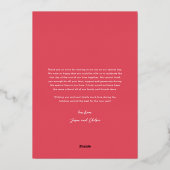 Gehuwde en Merry Chic Hand Lettered Foto Folie Feestdagenkaart (Achterkant)