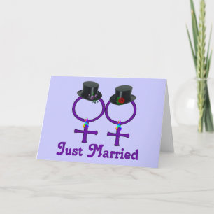 Gehuwde enkel Formele Lesbienne Aankondiging