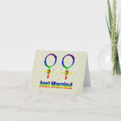 Gehuwde enkel Lesbiennes Aankondiging (Voorkant)