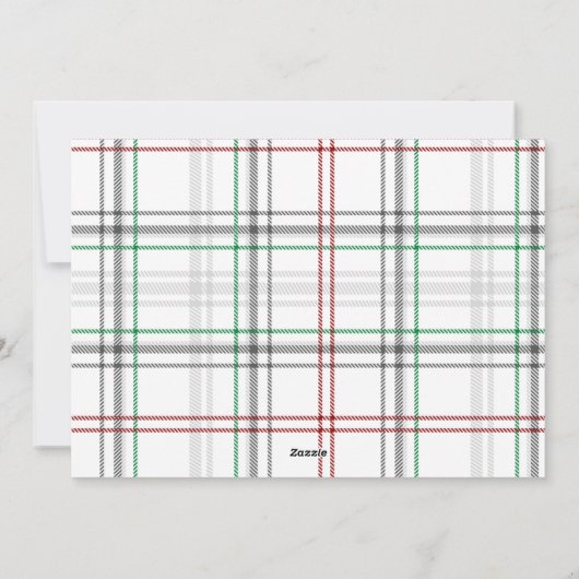 Gehuwde, heldere foto-Pas getrouwd met kerstmis Feestdagenkaart (Achterkant)