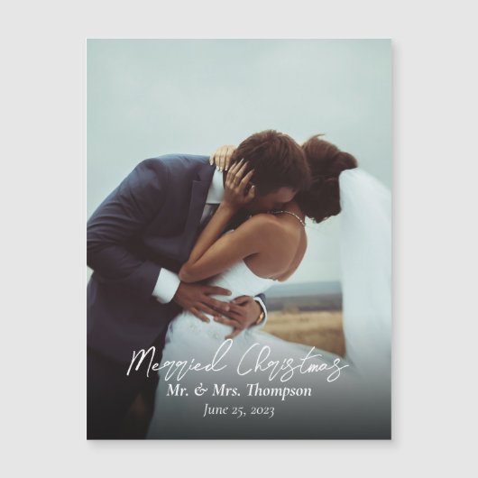 Gehuwde kerstPas getrouwd (Voorkant)