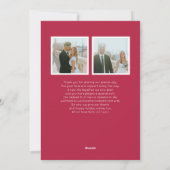 Gehuwde kerstPas getrouwd Foto Red Feestdagenkaart (Achterkant)