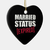 Gehuwde status verlopen keramisch ornament (Rechts)