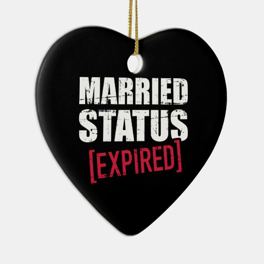 Gehuwde status verlopen keramisch ornament (Rechts)