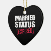 Gehuwde status verlopen keramisch ornament (Links)