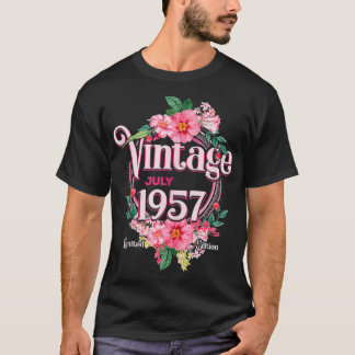 gehuwde vrouwen geboren in juli 1957 bloemen Bda T-shirt