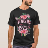 gehuwde vrouwen geboren in juli 1972 bloemen Bda T-shirt (Voorkant)
