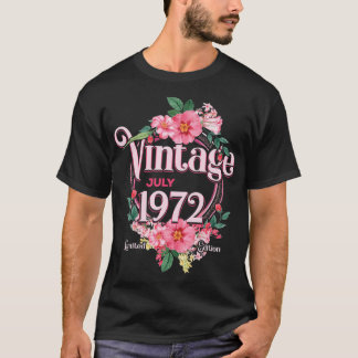 gehuwde vrouwen geboren in juli 1972 bloemen Bda T-shirt