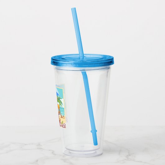 Gehydrateerd blijven acryl drinkbeker (Links)