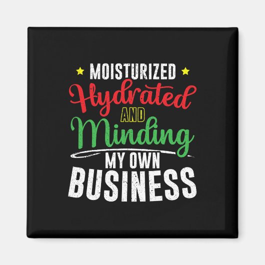 Gehydrateerd en met mijn eigen zaken bezig magneet (Voorkant)