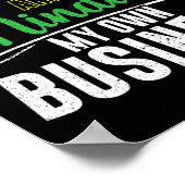 Gehydrateerd en met mijn eigen zaken bezig poster (Hoek)