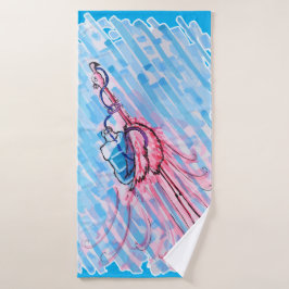 Gehydrateerde Flamingo Badhanddoek