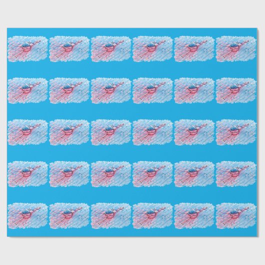 Gehydrateerde Flamingo Cadeaupapier (Vlak)