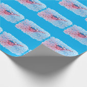 Gehydrateerde Flamingo Cadeaupapier (Hoek)