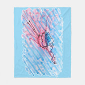Gehydrateerde Flamingo Fleece Deken (Voorkant)