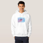 Gehydrateerde Flamingo Hoodie (Voorkant volledig)