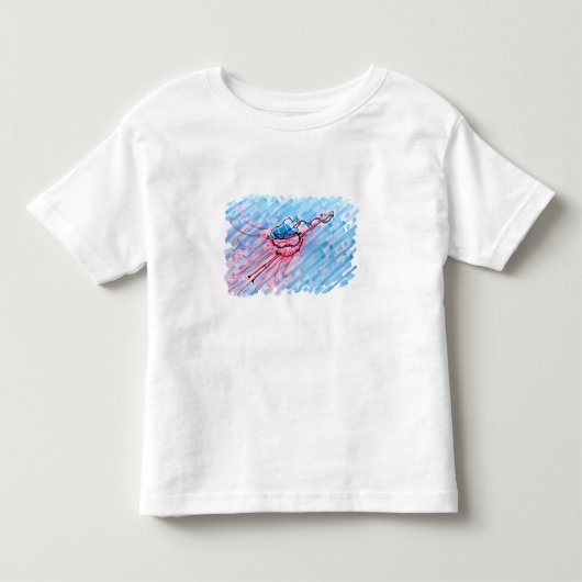 Gehydrateerde Flamingo Kinder Shirts (Voorkant)