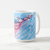 Gehydrateerde Flamingo Koffiemok (Voorkant rechts)