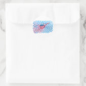 Gehydrateerde Flamingo Ronde Sticker (Tas)