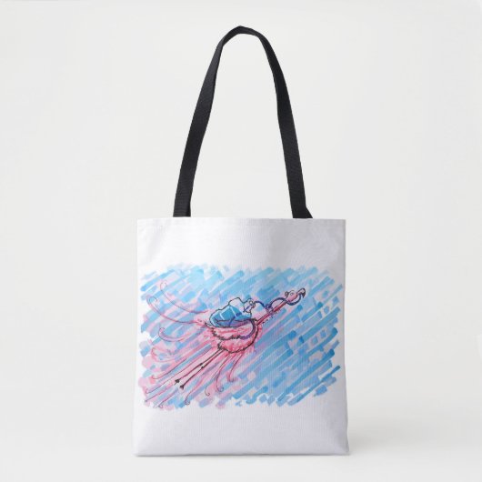 Gehydrateerde Flamingo Tote Bag (Voorkant)