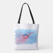 Gehydrateerde Flamingo Tote Bag (Achterkant)