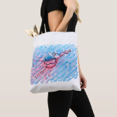 Gehydrateerde Flamingo Tote Bag (Dichtbij)