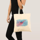 Gehydrateerde Flamingo Tote Bag (Voorkant (product))