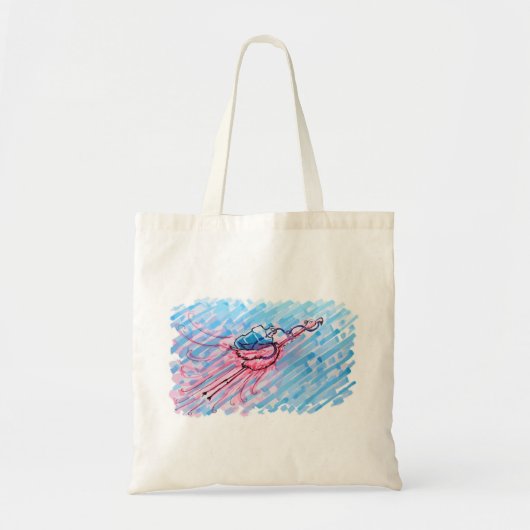 Gehydrateerde Flamingo Tote Bag (Voorkant)