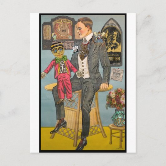 Gehypnotiseerd door de kapitein van Puppet Briefkaart (Voorkant)
