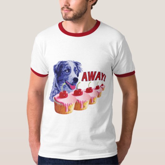 Gehypnotiseerd - slaat de Cupcake-hond weg! T-shirt (Voorkant)