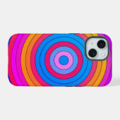 Gehypnotiseerd (ultraviolet) iPhone 15 case (Achterkant horizontaal)