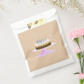 Geïceerde chocoladetaart met kaarsen bedankzakje (Gezegeld)