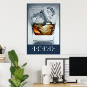Geïceerde Drink Poster (Thuiskantoor)