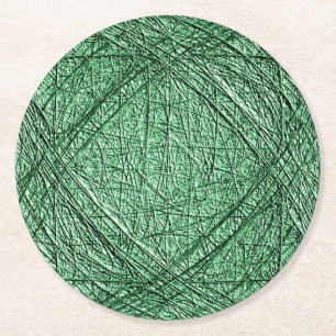 Geïceerde groene ronde of vierkante Onderzetters, Kartonnen Onderzetter