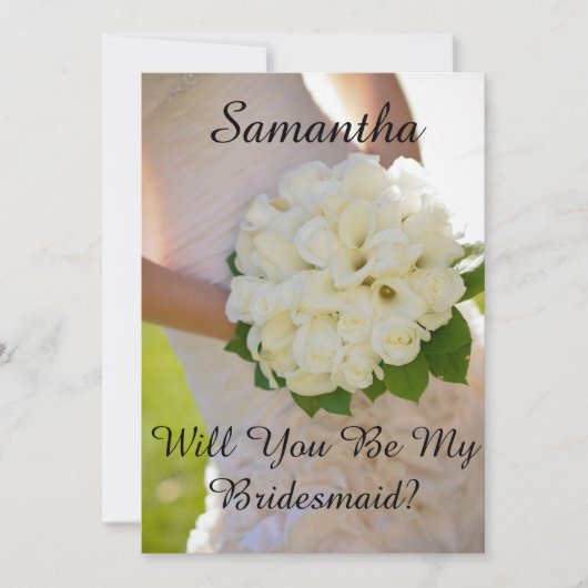 Geïdentificeerd of Bridesmaid Kaart (Voorkant)